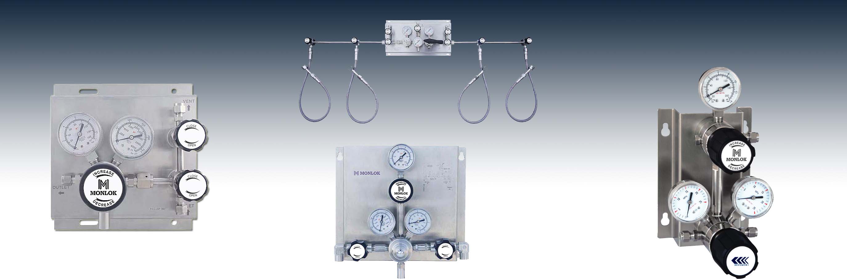 压力开关、变送器、压力表--上海梦展机电科技有限公司专业生产不锈钢减压器、黄铜减压器、卡套接头、钢瓶接头、金属软管、气体汇流排、各类供气系统设计、安装。